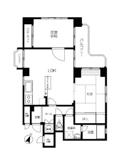 九興マンション藤崎ビフォー間取り図